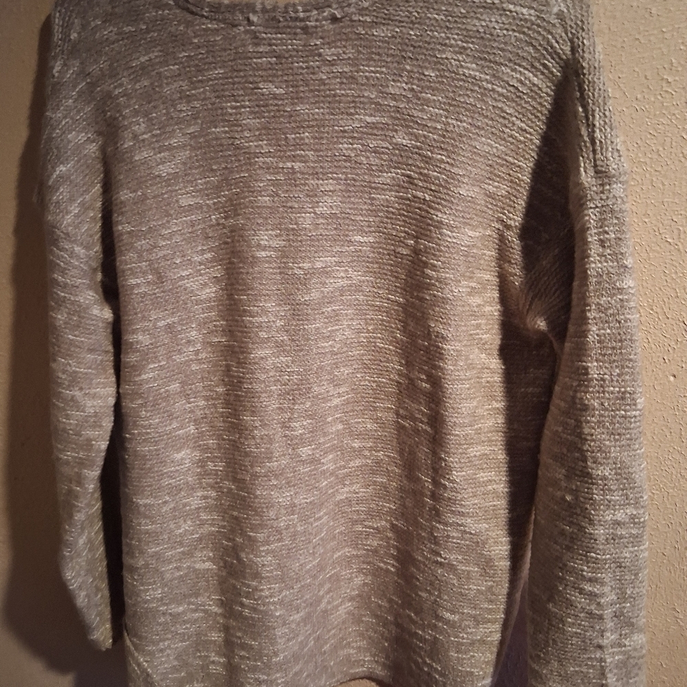 Pure Jill Textyred Knit Cream Tan Cotton Blend Sweater SP - Picture 7 of 7